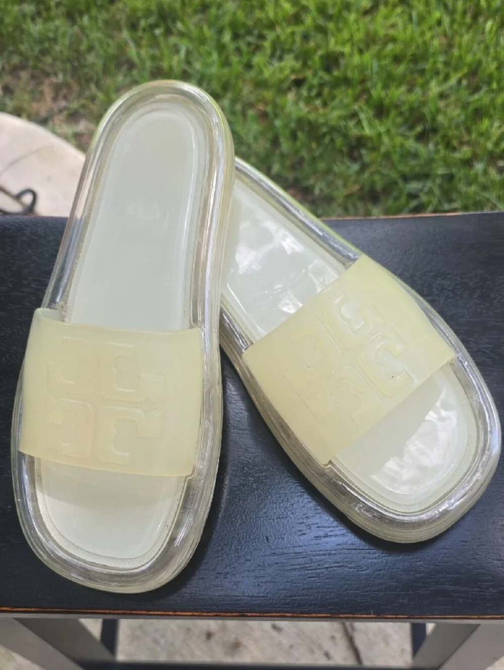 Tory Burch Clear Jelly Slide